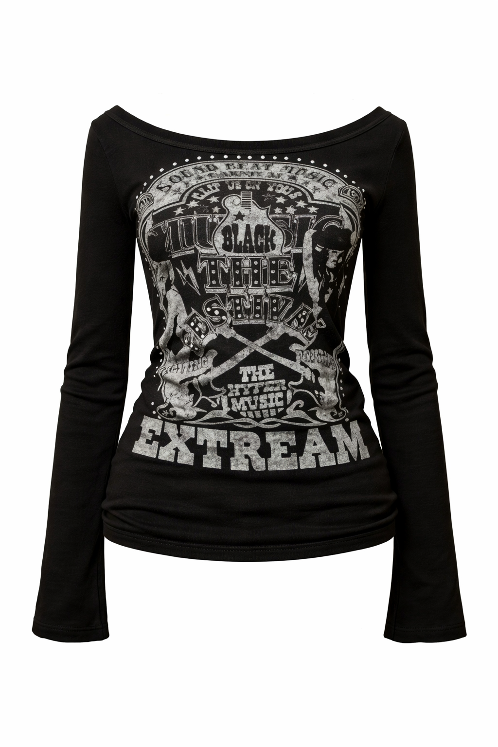 Grunge Festival Long Sleeve Top