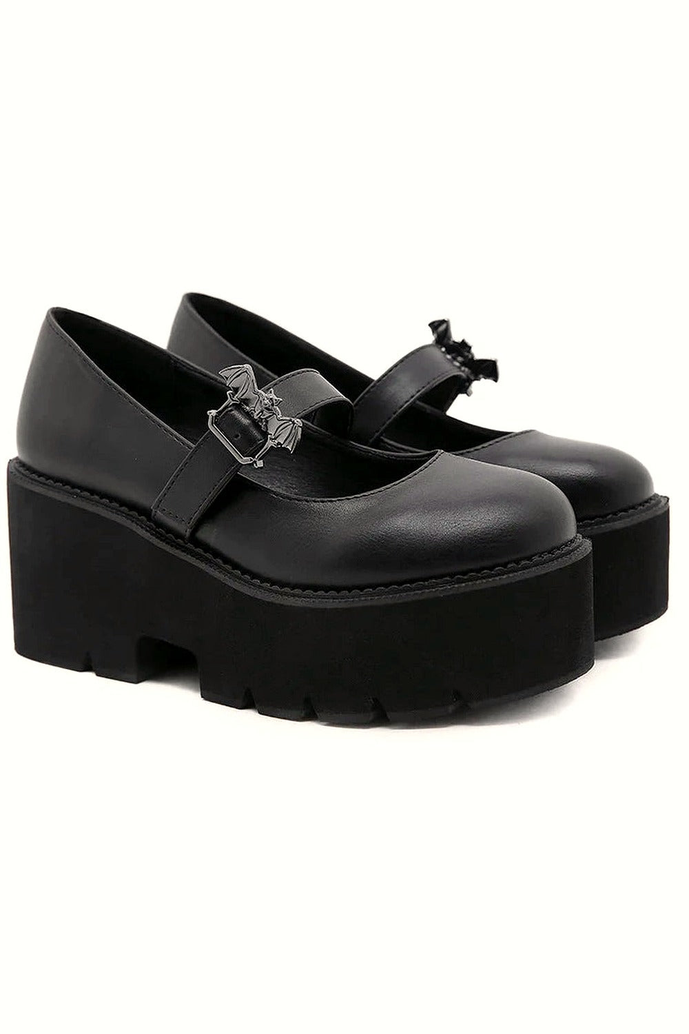 Dark Bat Charm Chunky Shoes