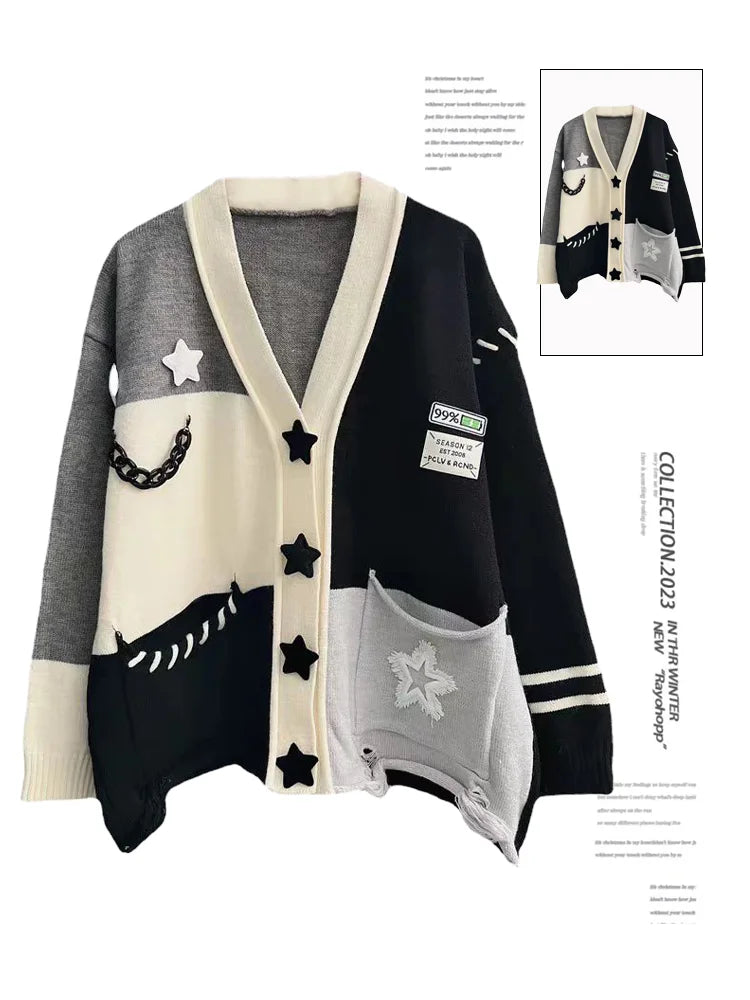 Stellar Patchwork Cardigan