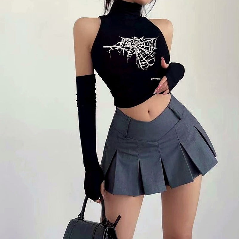 Spidercore Sleeveless Web Top