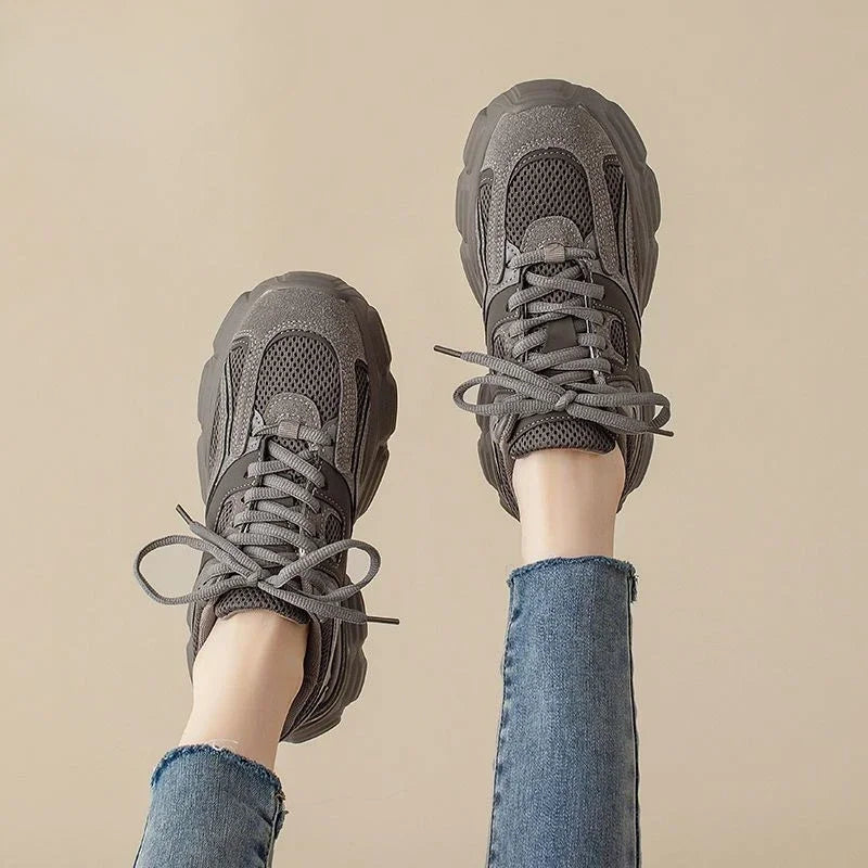 Violet Mesh Street Sneakers