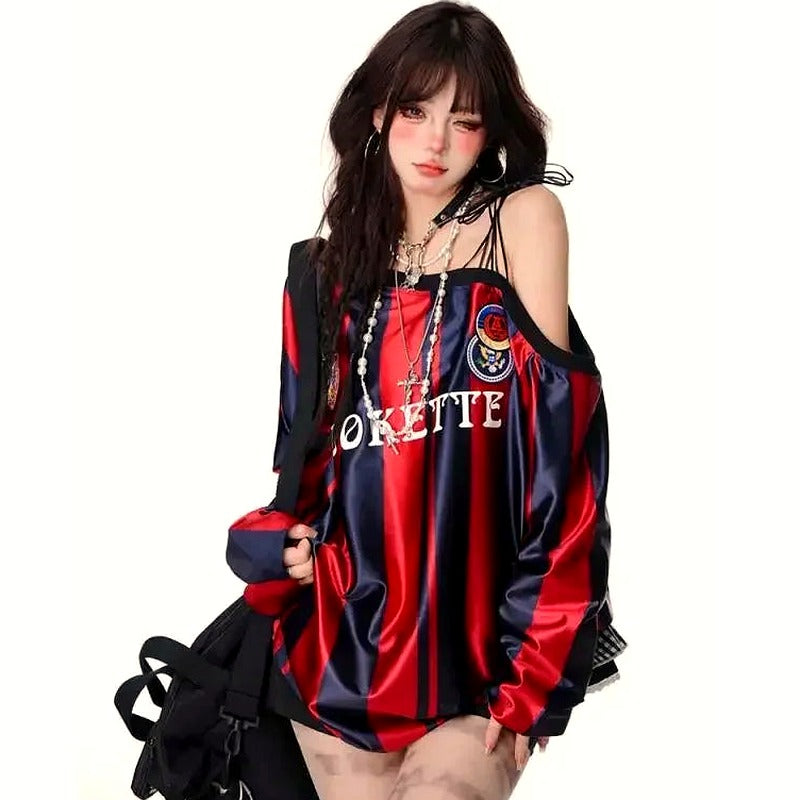 Vintage Off Shoulder Sweatshirts