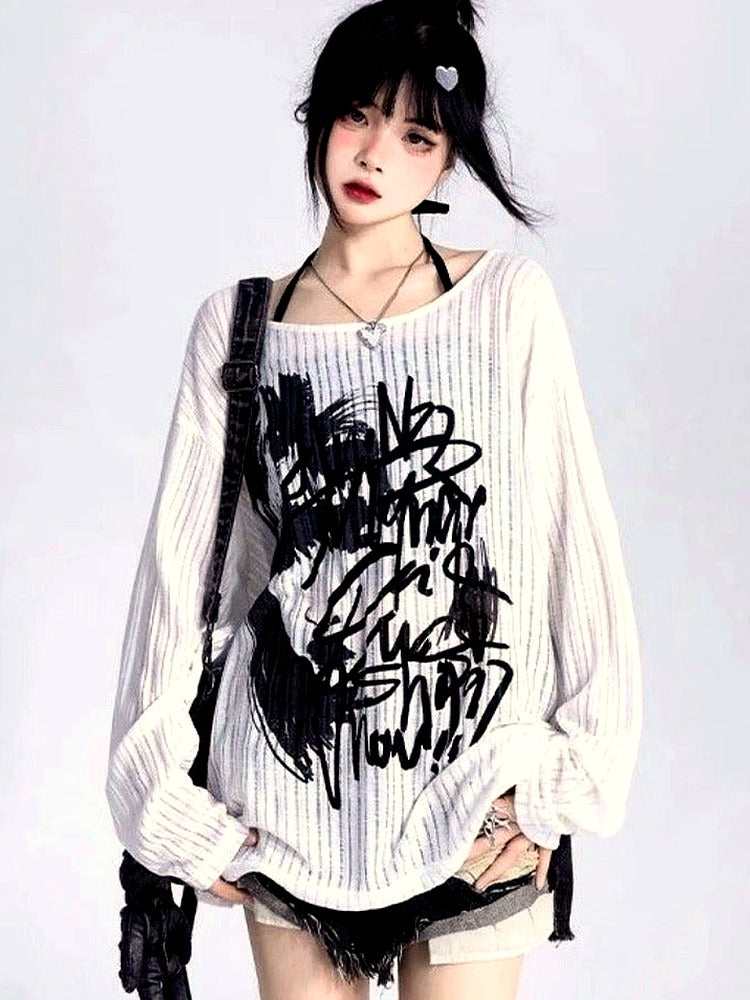 Abstract Echo Sweater