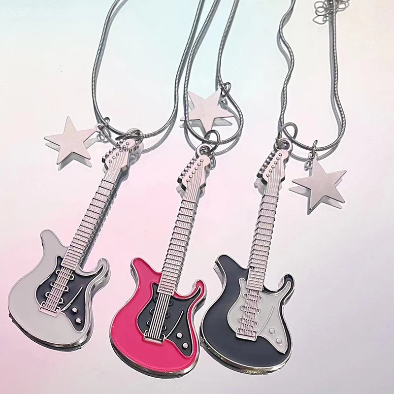 Rockstar Dream Guitar Necklace