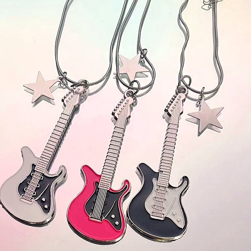 Rockstar Dream Guitar Necklace