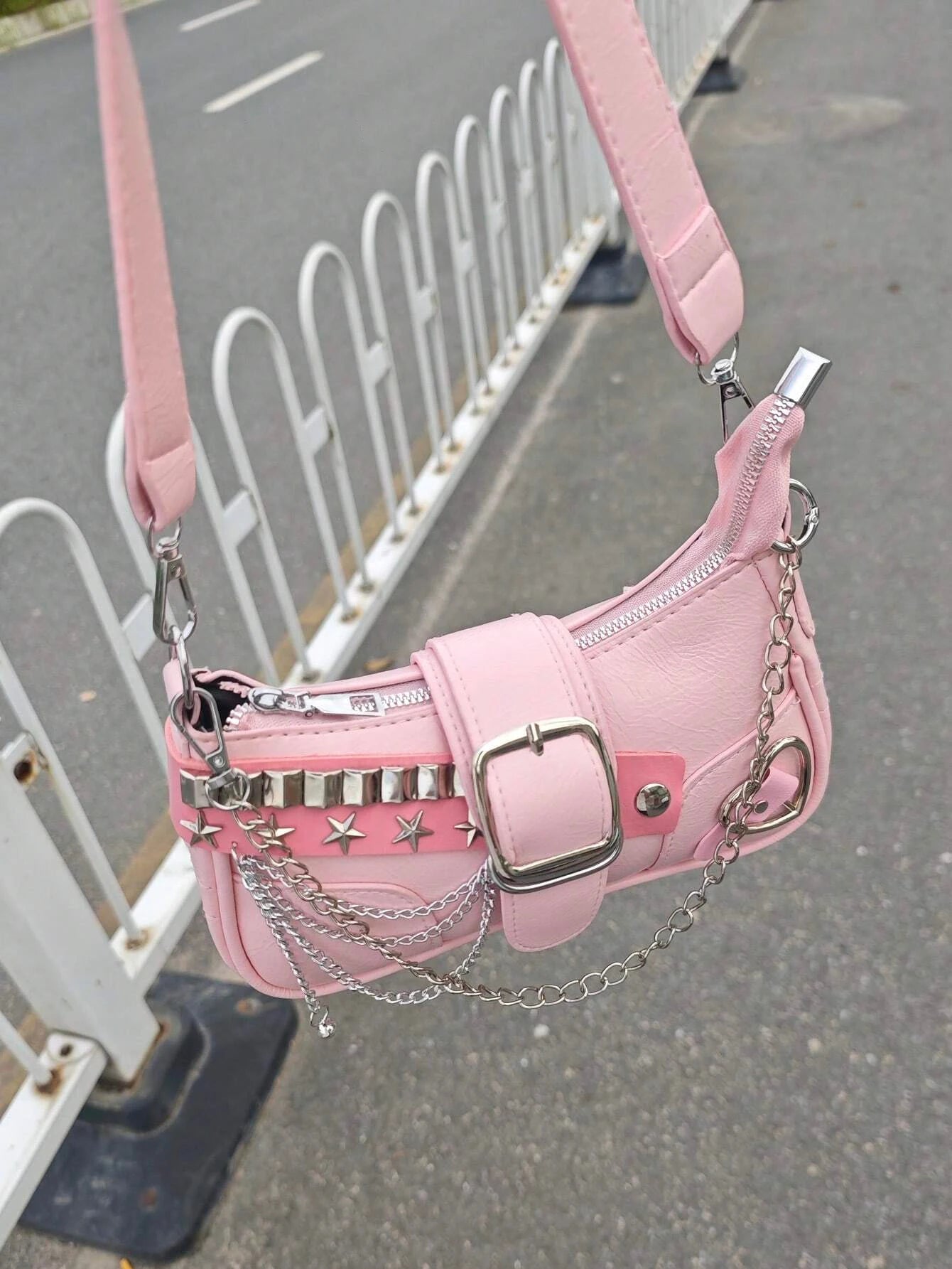 Y2K Star Studded Shoulder Bag