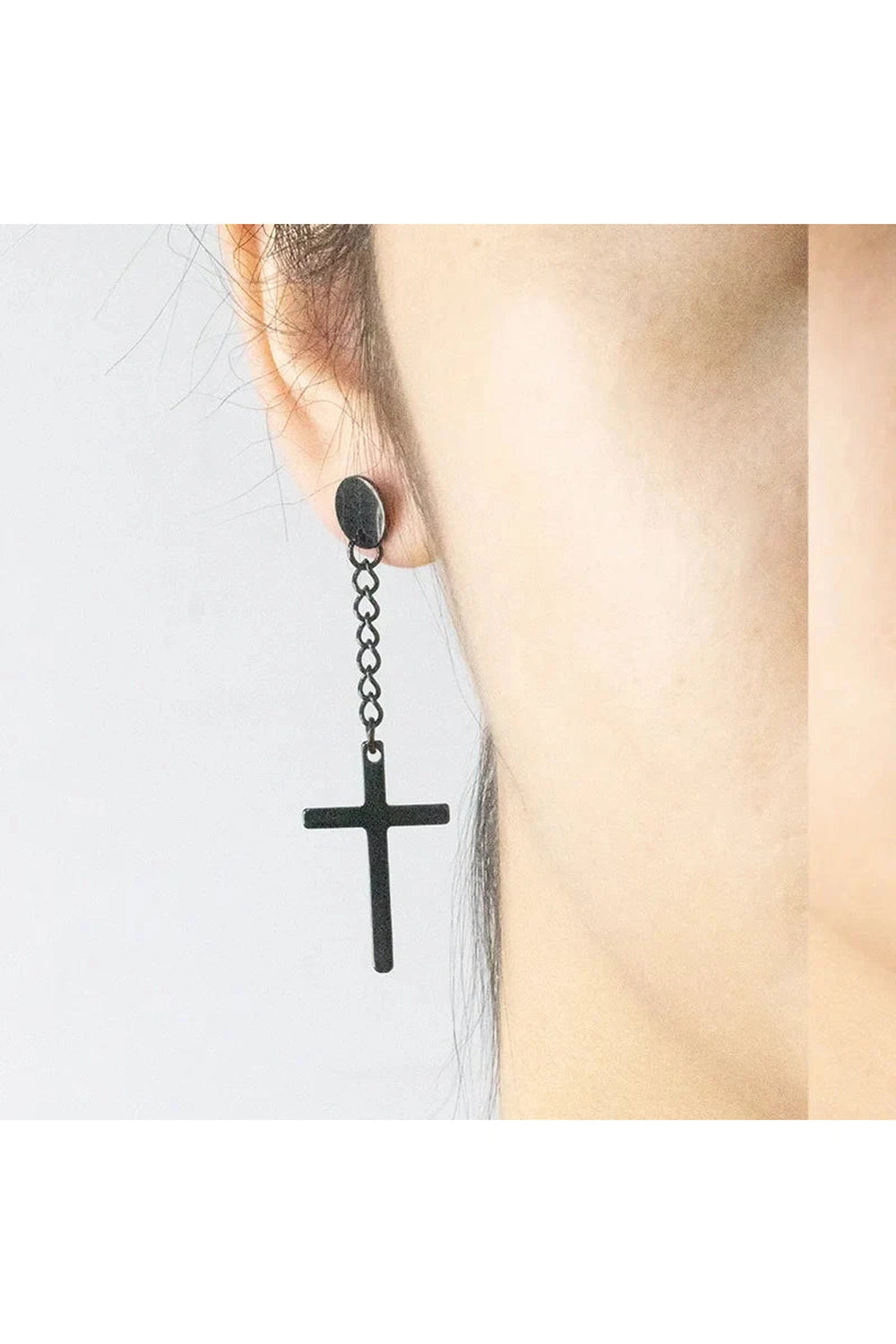 Y2k New Sweet Cool Wind Cross Twist Earrings Women Temperament Metal Chain Creative Geometric Earring Party Jewelry Gift