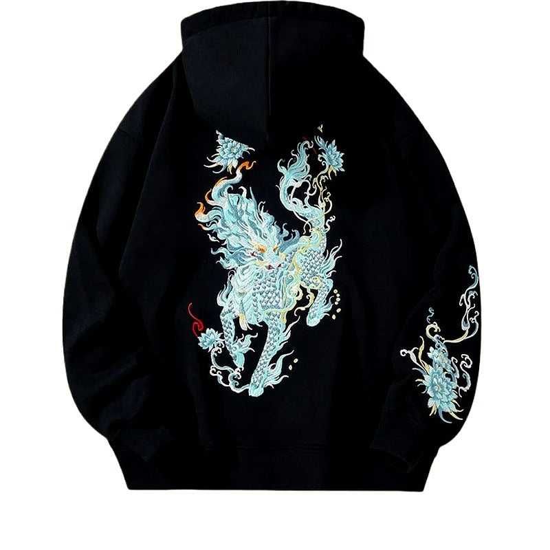 Mythic Beast Embroidered Hoodie