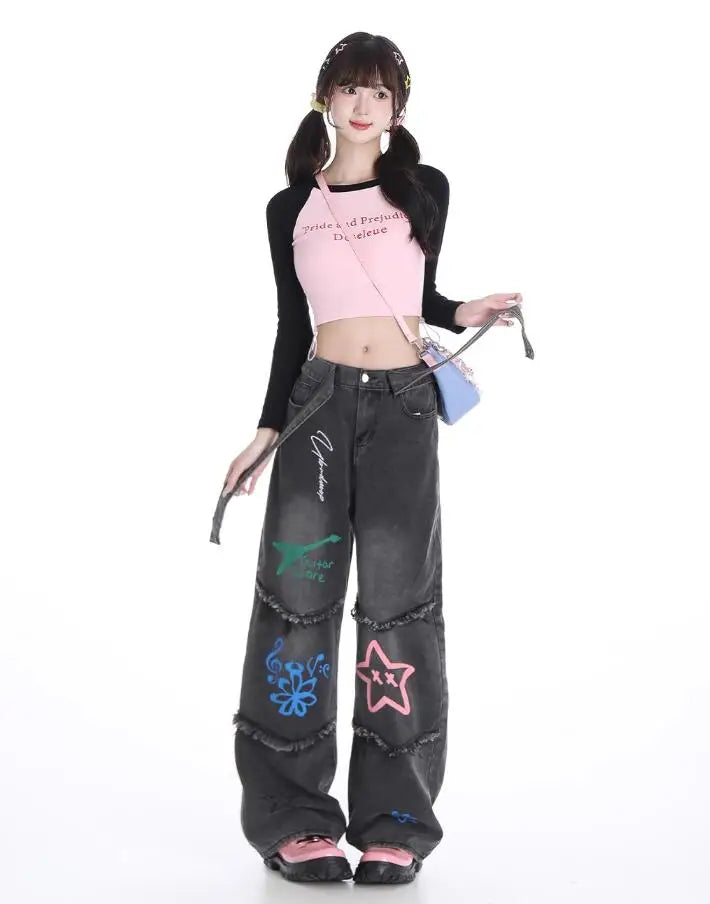 Starlit Chaos Patchwork Jeans