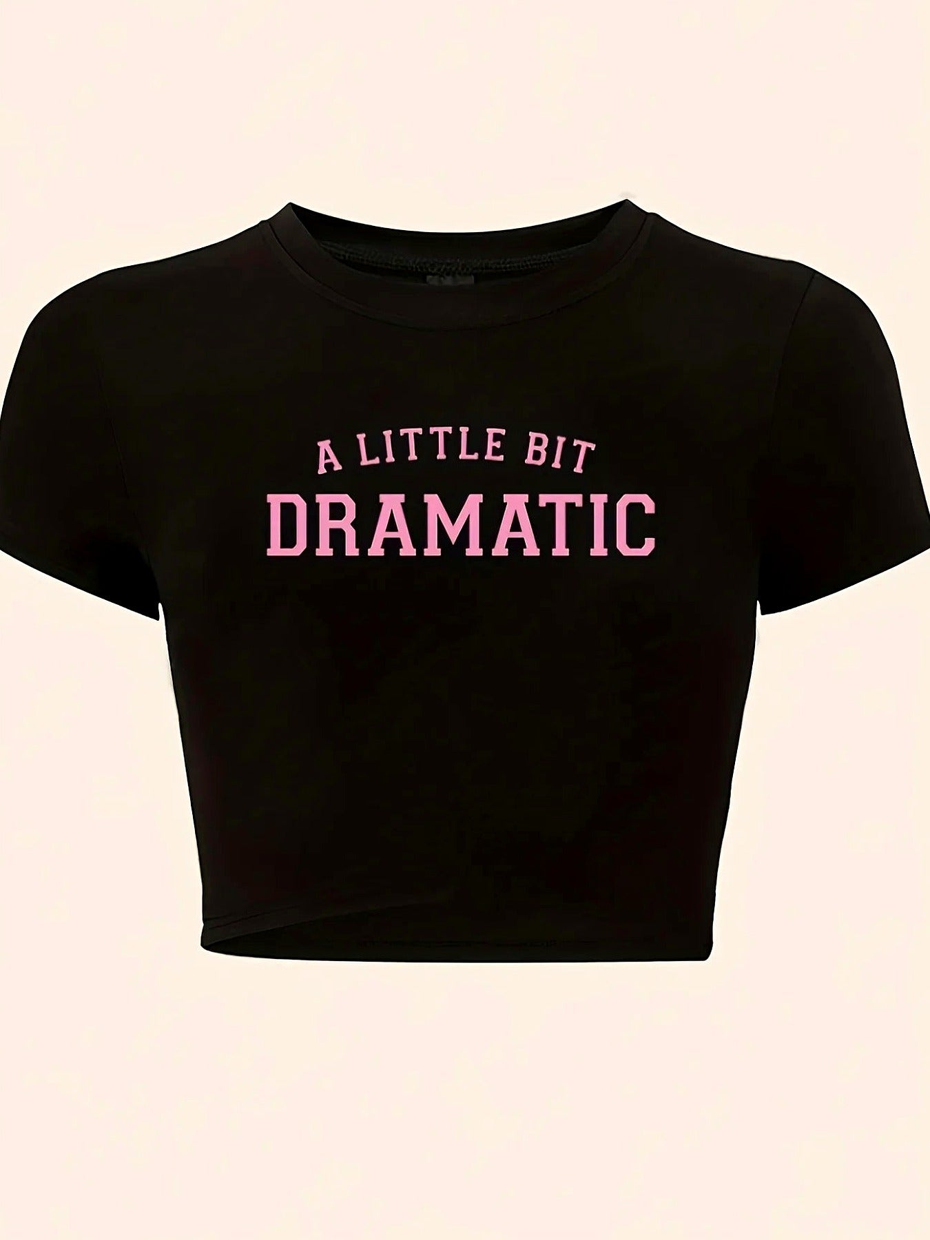 Dramatic Mood Graphic Crop Top