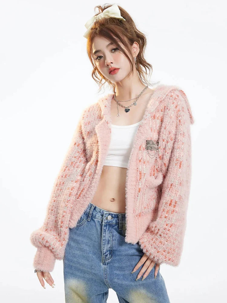 Peachy Blush Coquette Cardigan