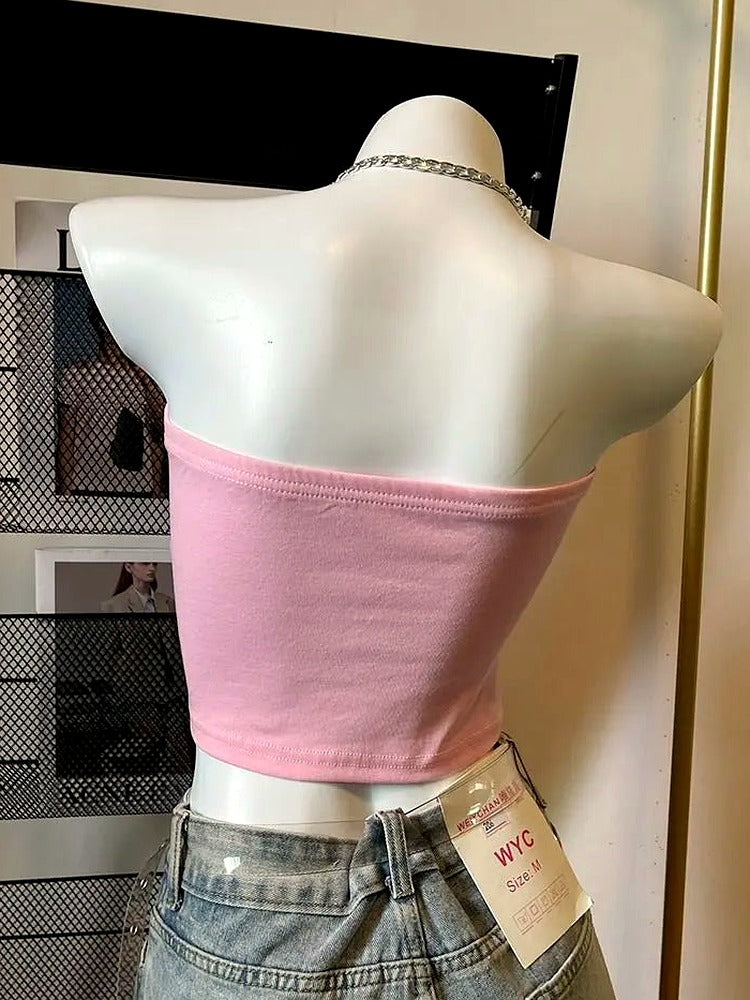 Psycho Sweetheart Chain Crop Top