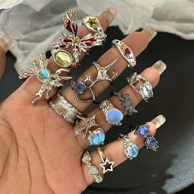 Mystic Aura Gothic Rings