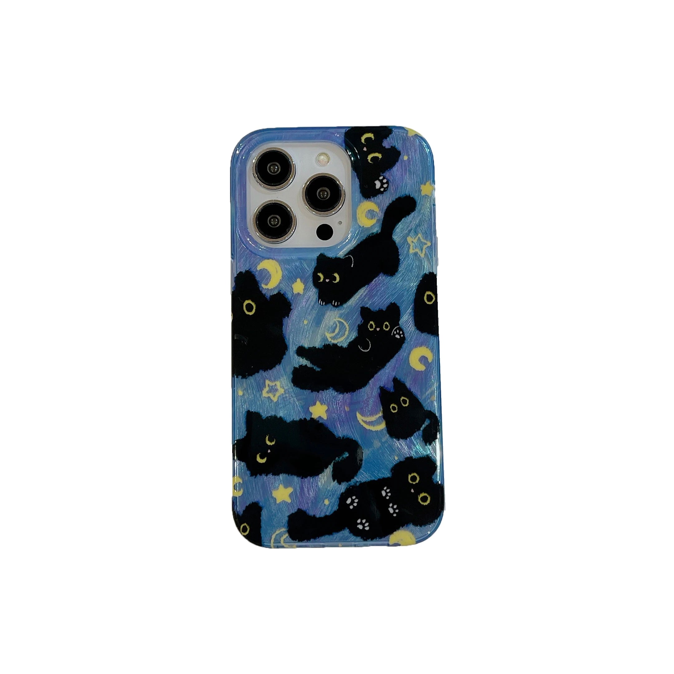 Moonlit Cat Dreams iPhone Case