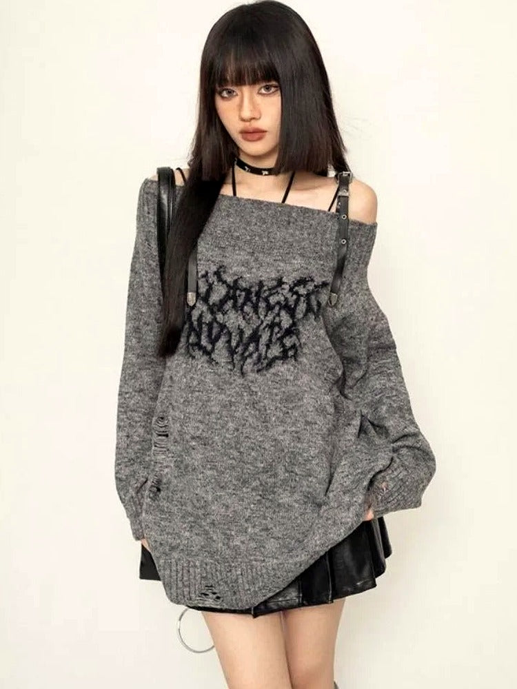 Shadow Script Sweater
