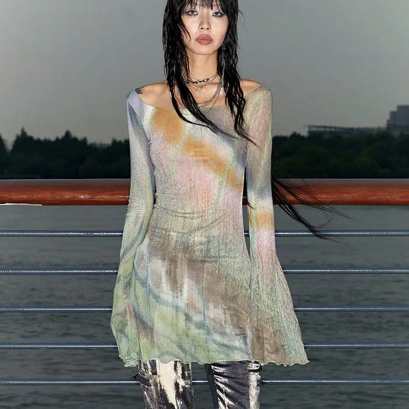 Ethereal Lagoon Sequin Dress