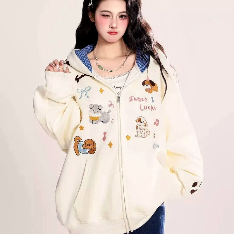 Puppy Love Zip-Up Hoodie