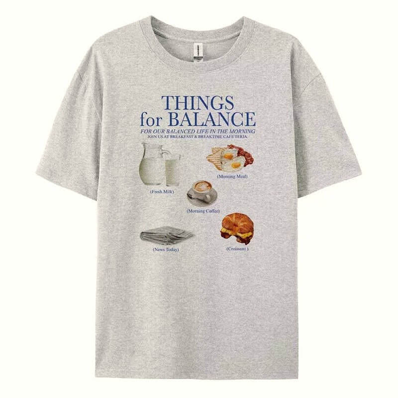 Breakfast Routine Oversized T-Shirt