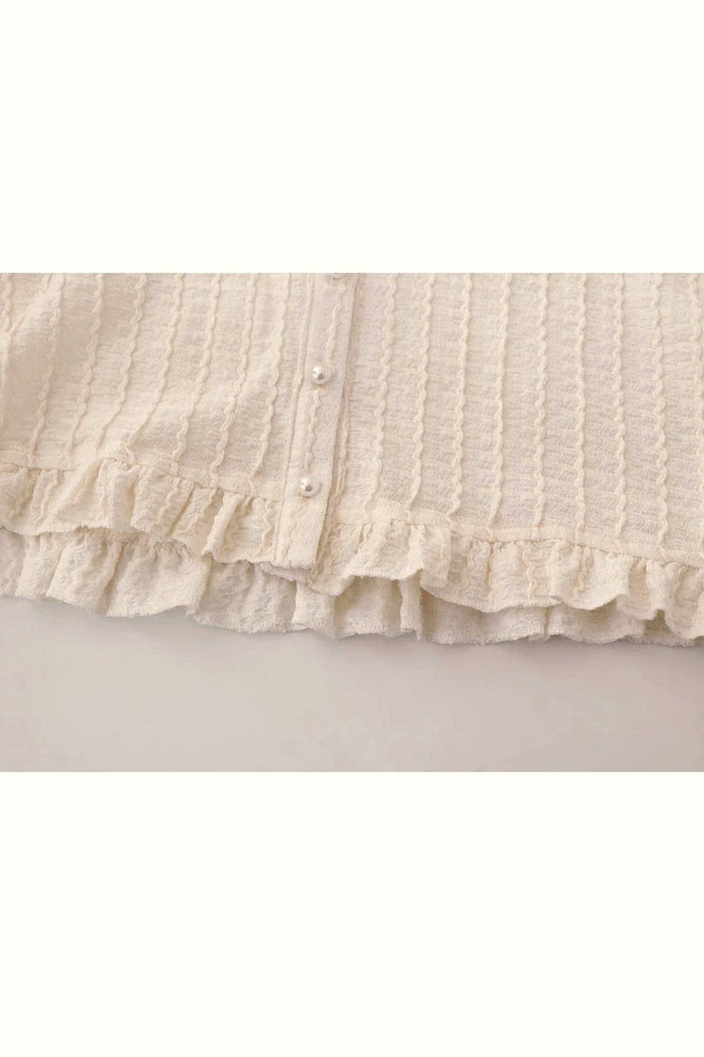 Y2k Ribbon Charm Cropped Blouse