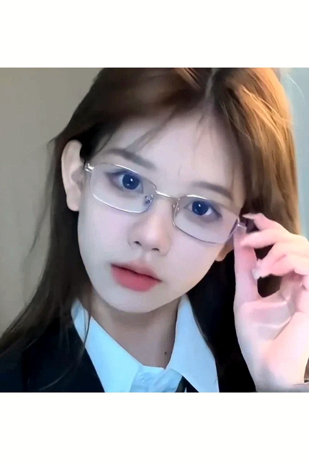 Y2k Harajuku Small Square Frame Glasses Women Retro Metal Eyeglasses Clear Reading Spectacle Blue Light Blocking Eyewear