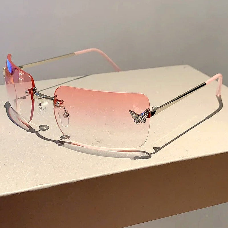 Flutter Glow Rimless Sunglasses