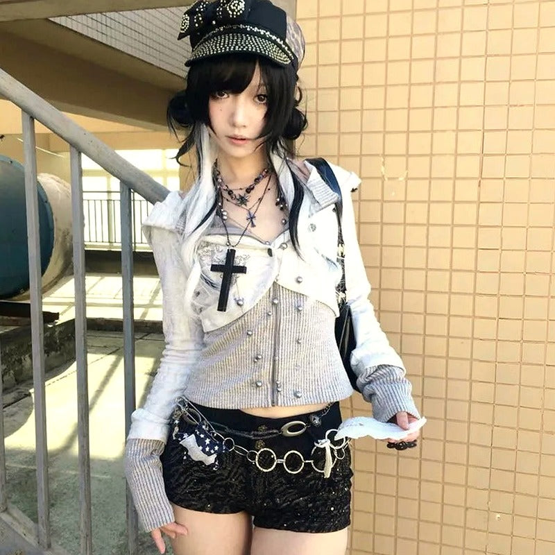 Gothic Lolita Layered Cardigan