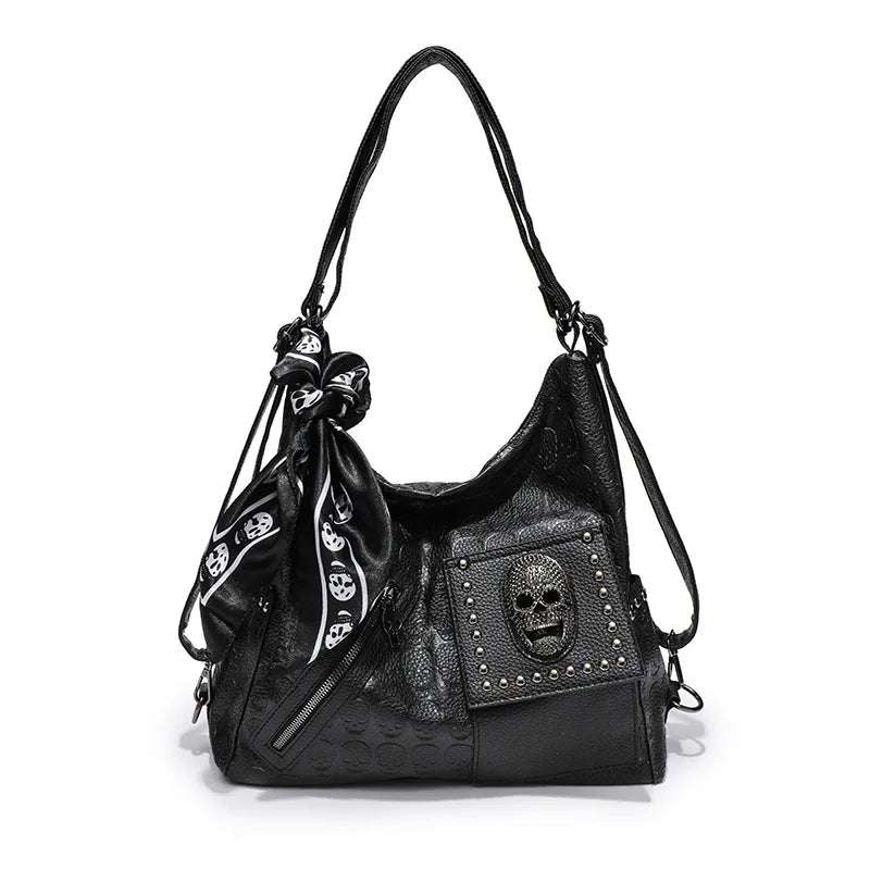 Bone Rebel Skull Shoulder Bag