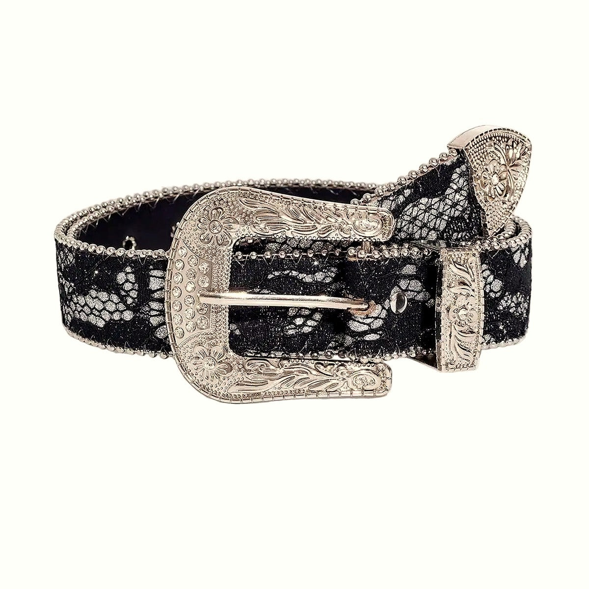 Midnight Lace Western Belt