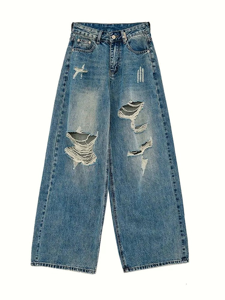 American Retro Ripped Jeans