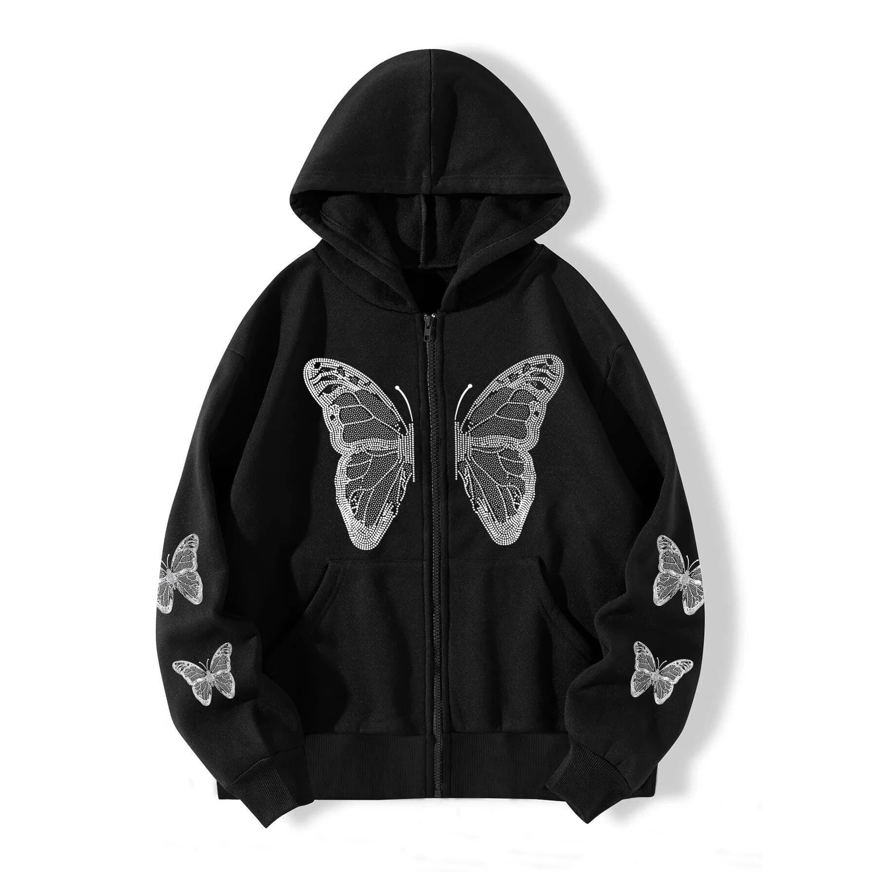 Shadow Flutter Schmetterlings-Hoodie