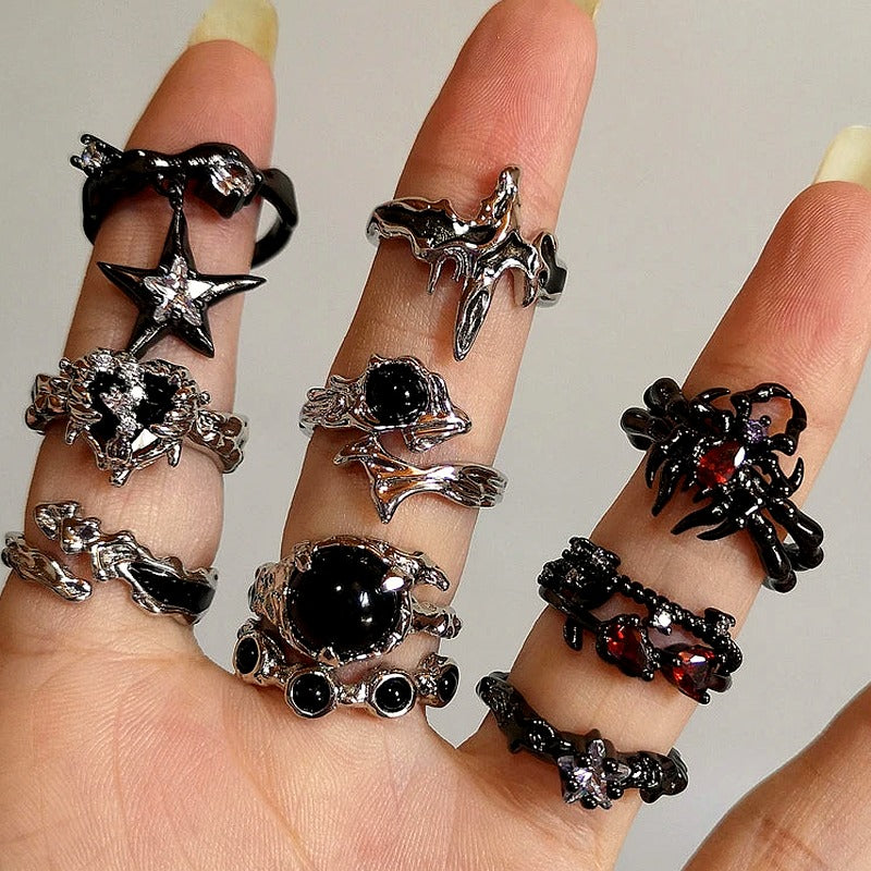 Gothic Nightfall Rings