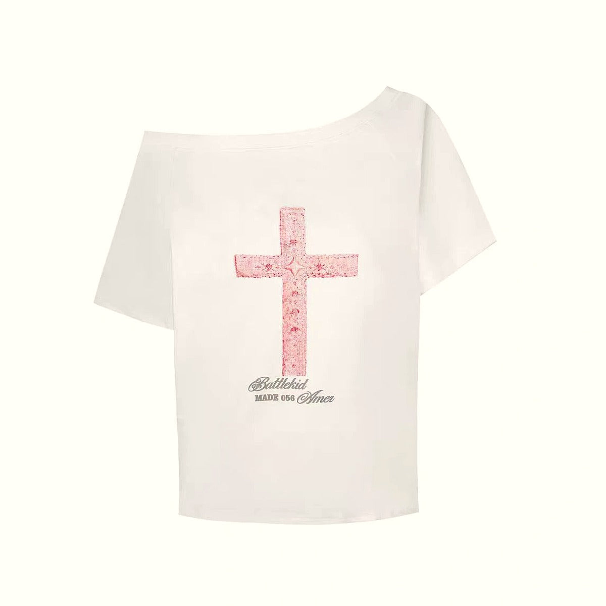 Fallen Faith Off-Shoulder T-Shirt