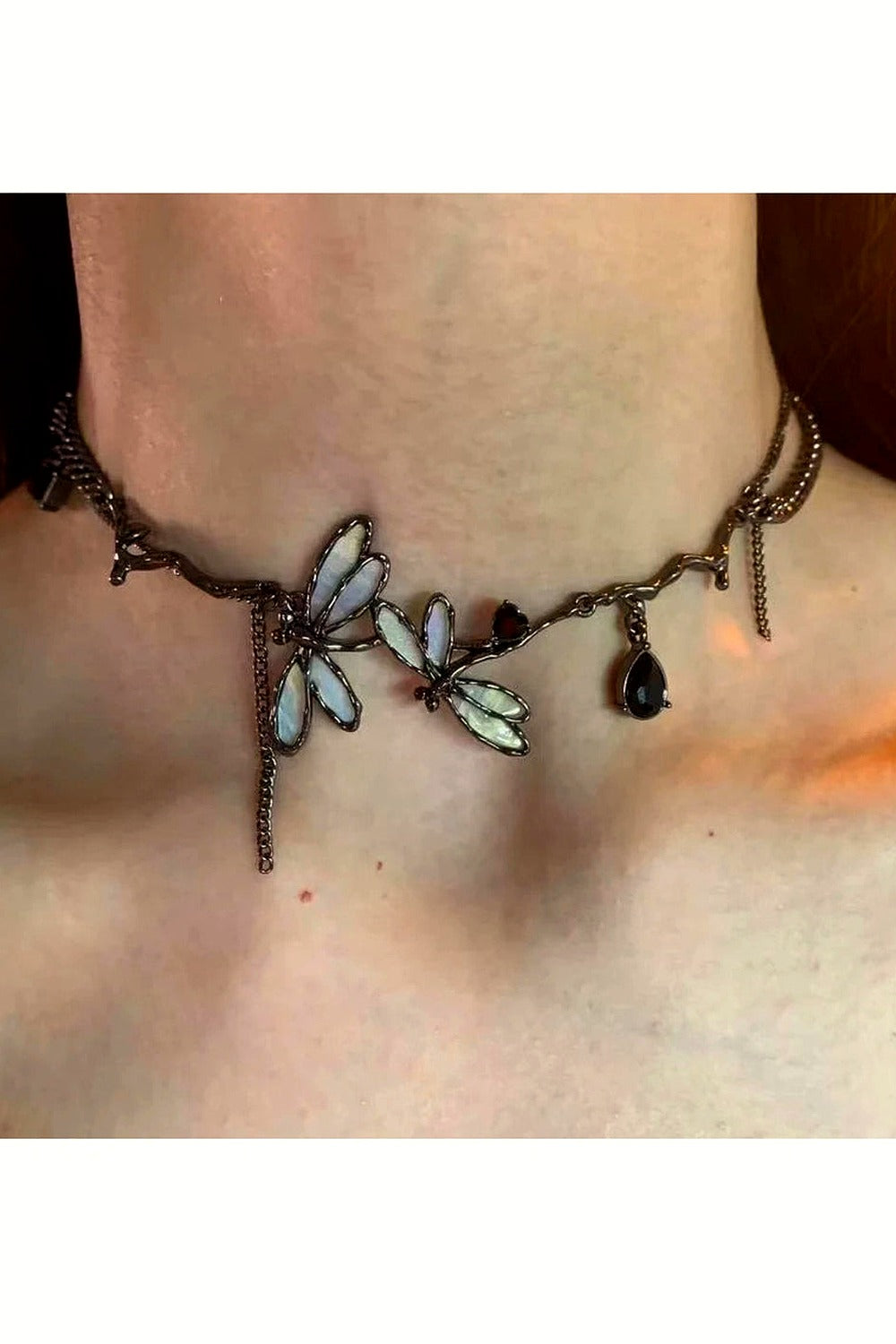 Enchanted Dragonfly Gothic Choker