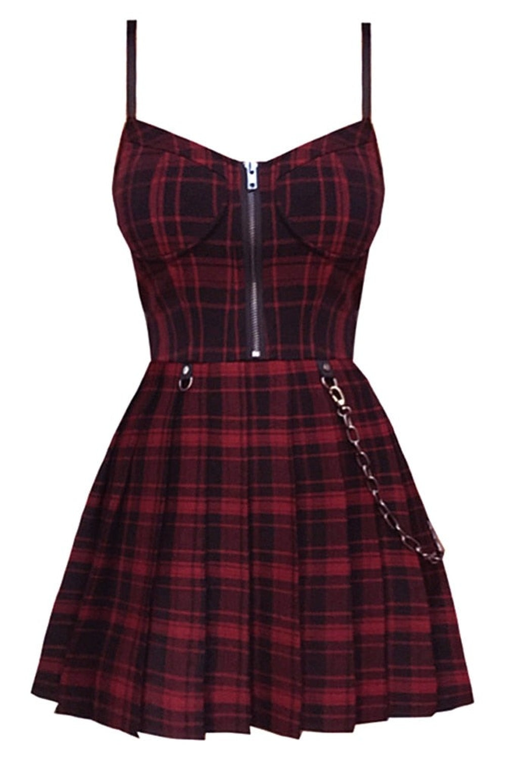 Y2k Plaid grunge dress