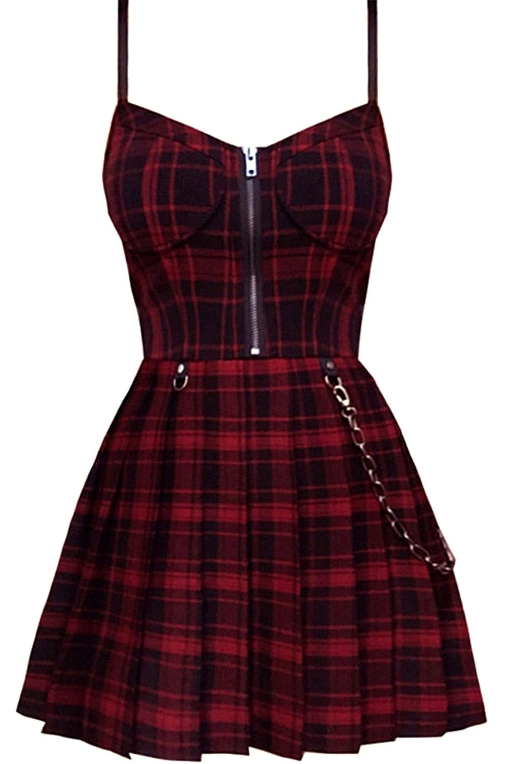 Y2k Plaid grunge dress