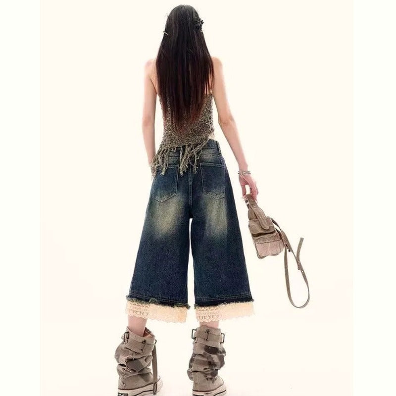 Y2k Leg Denim Shorts