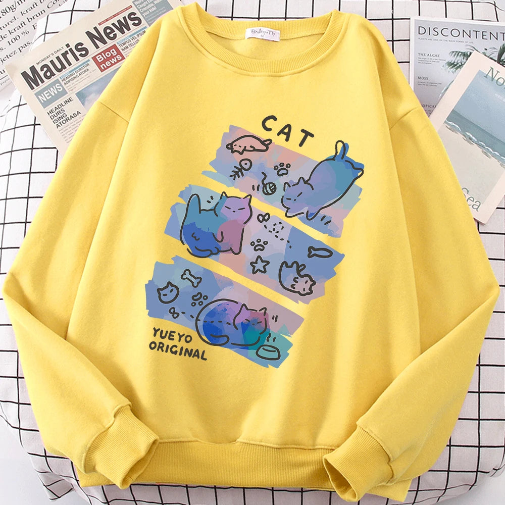 Pastel Meow Mix Sweatshirt