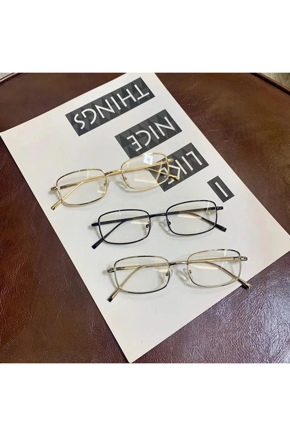 Y2k Harajuku Small Square Frame Glasses Women Retro Metal Eyeglasses Clear Reading Spectacle Blue Light Blocking Eyewear