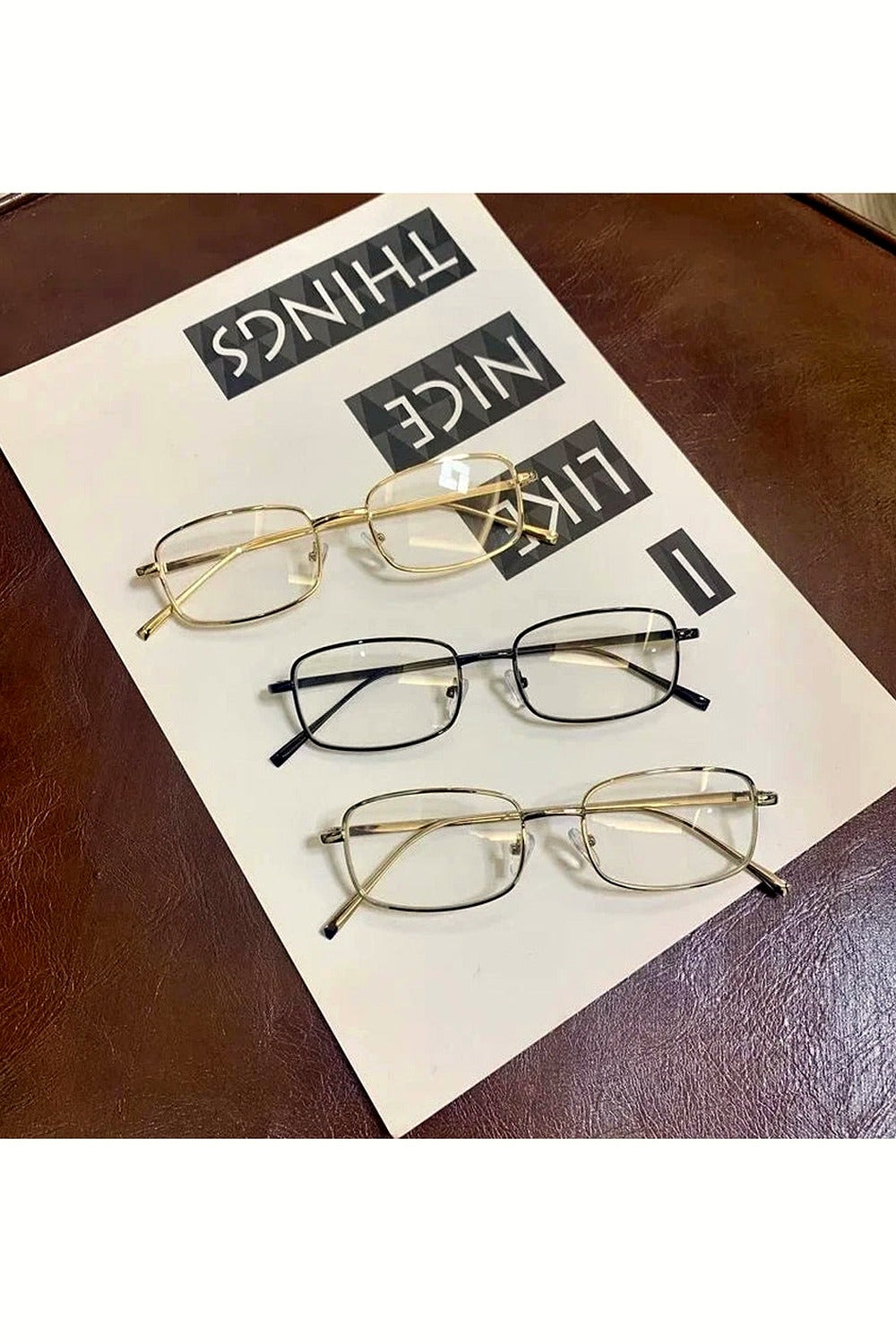 Y2k Harajuku Small Square Frame Glasses Women Retro Metal Eyeglasses Clear Reading Spectacle Blue Light Blocking Eyewear
