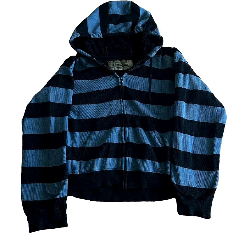 Blue Venom Grunge Hoodie