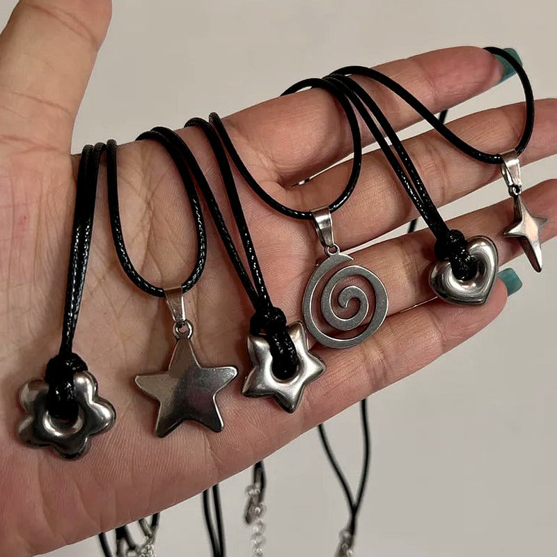 Y2K Cosmic Pendant Necklace