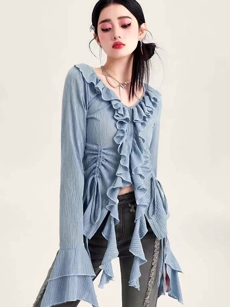 Dream Flare Ruffle Blouse