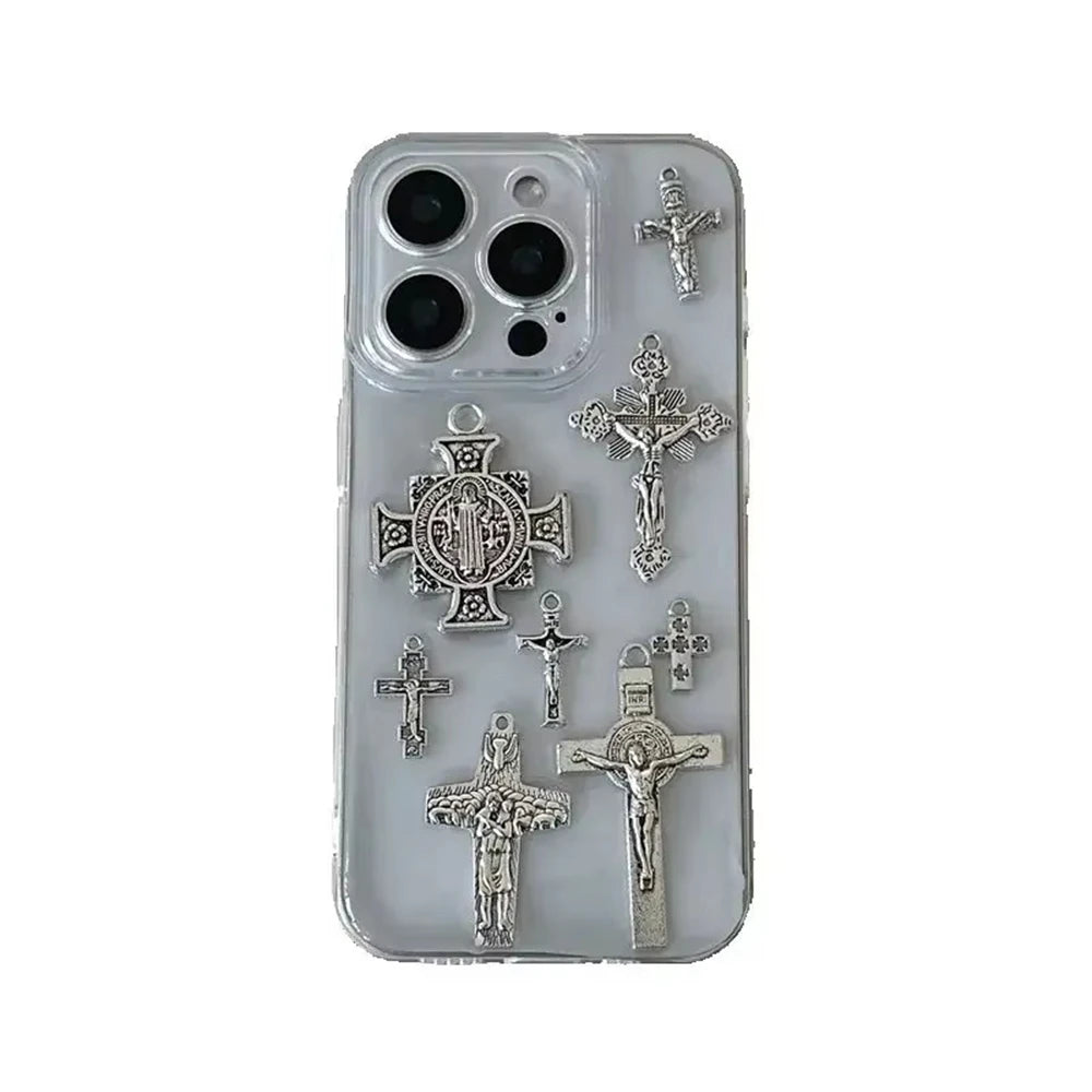 Dark Devotion Cross iPhone Case