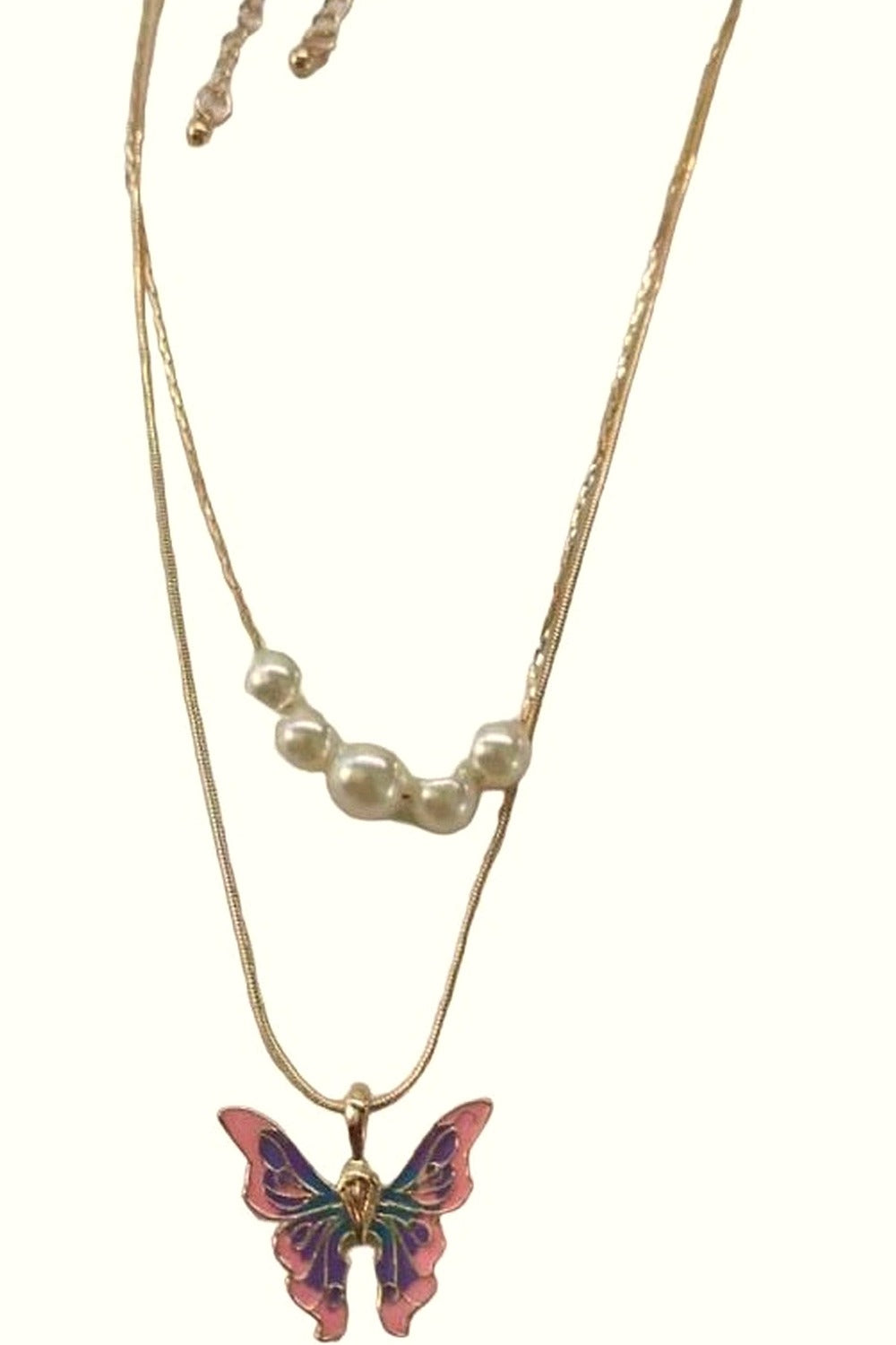 Y2k Aesthetic Butterfly Necklace