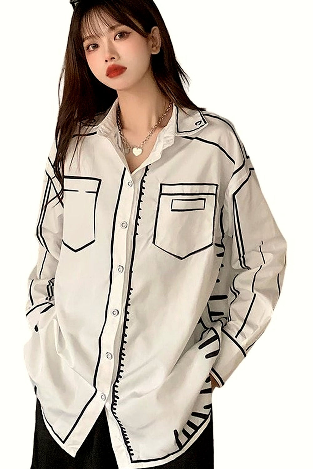 Y2k Aesthetic Print Shirt