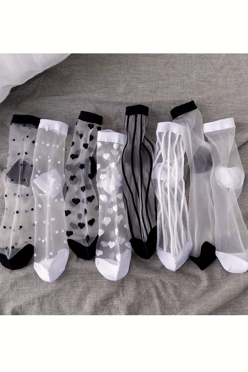 Y2k Aesthetic Ultra-thin Transparent Mesh Socks