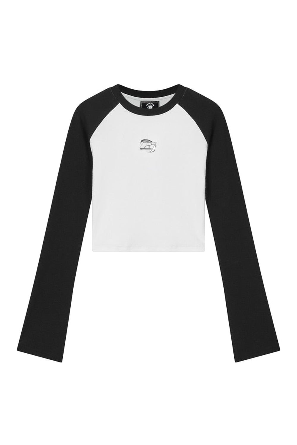 Y2k Acubi White Long Sleeve Crop Top