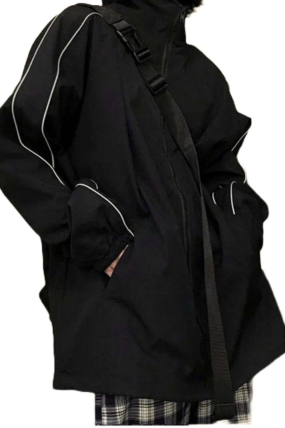 Y2k Alt Style Reflective Jacket