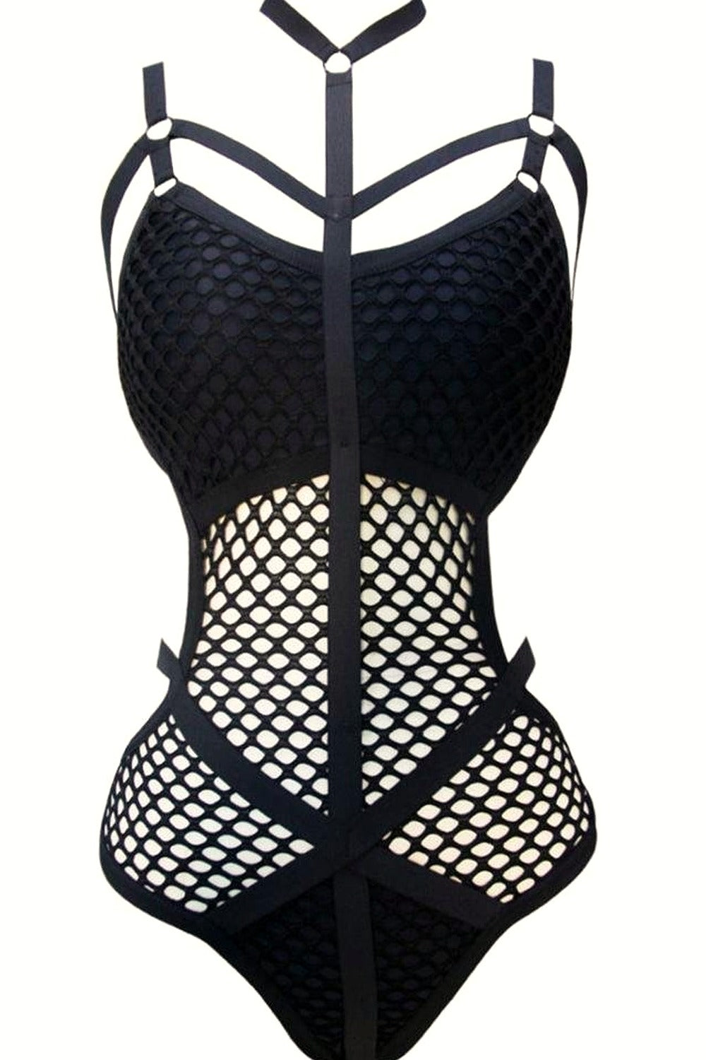 Y2k Baddie Aesthetic Fishnet Swimsuit