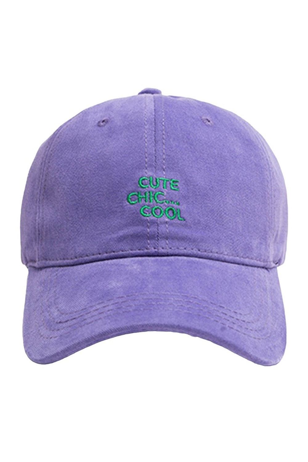Y2k Baseball Cap "CUTE CHIC COOL"